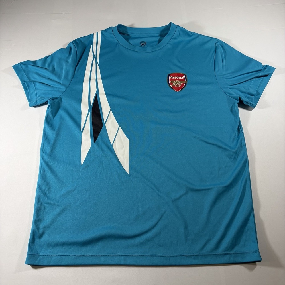 Arsenal Authentic Top Shirt - Size Large Aqua Blue
